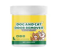 Eliminador de olores de orina de gato, 100 g, removedor de olores de mascotas, absorbente de gel natural de larga duración, seguro para caja de arena, tapicería, muebles, suelo, lavandería, tela para