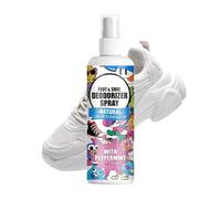 Eliminador de olores de zapatos, 100 ml, desodorante en aerosol, para eliminación de olores de calzado, para viajes, senderismo, hogar, tenis, tela de cuero,