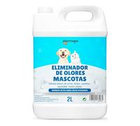 Eliminador de Olores Mascotas al Instante 2l. Neutralizador Enzimatico Olores Orina Heces Vómitos. Interior y Exterior. Patio Jardin. Anti olor orines Perros Gatos. El embalaje puede variar