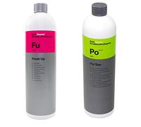 Eliminador de olores para coche Fresh Up Fu 1 litro + Pol Star Po limpiador de piel Alcantara, 1 litro
