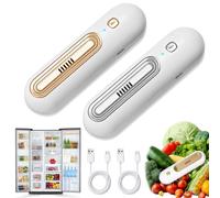 Eliminador de olores para frigorífico, 2 unidades, USB, recargable, con 2 modos, neutralizador de olores para frigorífico, congelador, coche y armario