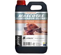 Eliminador de Olores para Mascotas 5 Litros | Neutralizador de Olores para Perros y Gatos | Elimina Olor de Orina, Heces y Vómito | Spray para Sofás, Alfombras, Areneros, Tapicerías y Hogar