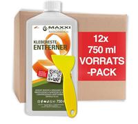 Eliminador de pegamento, 12 x 750 ml, con aroma cítrico, extremadamente fuerte para etiquetas persistentes, pegatinas y restos de pegamento, removedor de etiquetas