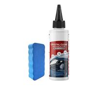 Eliminador de película de aceite para ventanas de coche, 120 ml, para manchas de agua dura, con efecto cristalino, con para ventanas de coche, revestimiento exterior de espejo exterior, protección