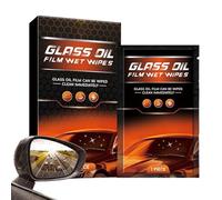 Eliminador De Película De Para Cristales | 5 Toallitas De Limpieza - Toallitas Húmedas Limpiadoras de Película de del Parabrisas,Para Claridad Visibilidad Y Seguridad En SUV RV Sedán