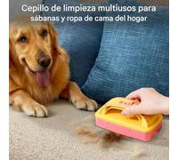Eliminador De Pelusas Y Pelos De Mascotas Para La Lavandería | Cepillo Limpiador Eliminador De Pelos Para Ropa | Herramienta Reutilizable Capturadora para Tejidos de Hogar Sofá Ropa Alfombra Mascotas