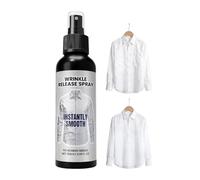Eliminador de pieces de ropa, 120 ml, solución para tejidos sin plancha | Spray elimina arrugas de la ropa - Para camisetas, faldas, vestidos, casa, viajes y vacaciones