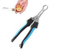 Eliminador de piedras de olivo - Recortador y cortador de espino de acero inoxidable de diseño ergonómico, dispositivo de removedor de huesos de cereza - Para descorazonar fresas y dátiles rojos en la