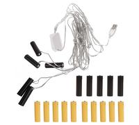 Eliminador de pilas AA/AAA 4,5 V y 3 V, accesorio de transformador para velas electrónicas, juguetes y luces eléctricas (AA 5 en 1)