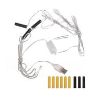 Eliminador de pilas AA/AAA 4,5 V y 3 V, accesorio de transformador para velas electrónicas, juguetes y luces eléctricas (AAA 3 in1)