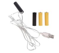 Eliminador de pilas AA/AAA 4.5V y 3V, accesorio de transformador para velas electrónicas, juguetes y luces eléctricas (AA 1)