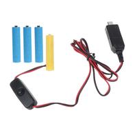Eliminador de pilas AAA Fuente de alimentación USB C con interruptor Reemplaza 4 pilas AAA