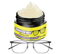 Eliminador De Rayas Para Gafas | Crema Eliminadora de Arañazos de 30 g | Pulidor Reparador Y Limpiador De Cristales Para Gafas - Uso En Hogar Oficina Viaje Escuela Y Excursiones