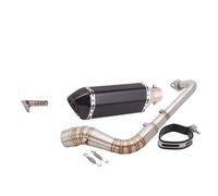 Eliminador de ruido Deslizamiento Para NMAX125 NMAX155 NMAX 125 155 2014-2017 Escape De Completo Moto Tubo Delantero Con Silenciador(GRAMO)
