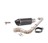 Eliminador de ruido Deslizamiento Para NMAX125 NMAX155 NMAX 125 155 2014-2017 Escape De Completo Moto Tubo Delantero Con Silenciador(B)
