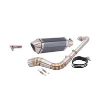 Eliminador de ruido Deslizamiento Para NMAX125 NMAX155 NMAX 125 155 2014-2017 Escape De Completo Moto Tubo Delantero Con Silenciador(C)