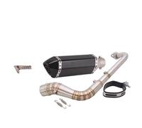 Eliminador de ruido Deslizamiento Para NMAX125 NMAX155 NMAX 125 155 2014-2017 Escape De Completo Moto Tubo Delantero Con Silenciador(mi)