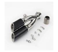 Eliminador de ruido Para NMAX R6 Motorcycle Double Down Escape Pipe Left Moto 51mm(A)