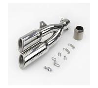 Eliminador de ruido Para NMAX R6 Motorcycle Double Down Escape Pipe Left Moto 51mm(B)