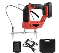 Eliminador Portátil de Abejas Recargable | Agitador Eléctrico para Enjambres | con Mango Antideslizante Y Clip De Nido De Tarjeta Especial | para Granja De Abejas (Red, 1 Battery)