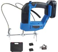 Eliminador Portátil Recargable para Abejas | Agitador Eléctrico de Mano Profesional | Agitador De Abejas Inalámbrico con Mango Antideslizante Y Clip De Nido De Tarjeta Especial (Blue, 2 Battery)