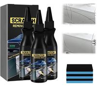 Eliminador Quitar Eayas Arañazos Coche Vehículos, Upgrade Car Scratch Remover Kit with Wipe Sponge, Car Polishing Wax Scratch Remover for Deep Scratches (3 PCS)