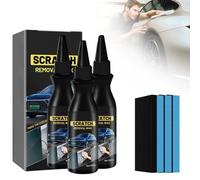 Eliminador Quitar Eayas Arañazos Coche Vehículos, Upgrade Car Scratch Remover Kit with Wipe Sponge, Car Polishing Wax Scratch Remover for Deep Scratches (3-PCS)