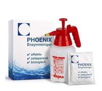 Eliminar manchas de sangre secas 1000g (50L) + pulverizador | para sofá, colchón, coche y ropa | Phoenix Enzymreiniger