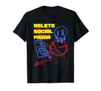 Eliminar Redes sociales (desintoxicación Digital) (Graffiti Graphic) Camiseta