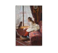 Elin Danielson-Gambogi, obra clásica de la niña y la mascota, pósteres, obras de arte impresas, arte de pared, lienzo para regalo, decoración del hogar, 60 x 90 cm