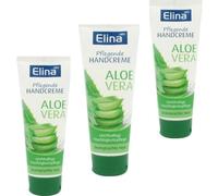 ELINAmed Crema de manos nutritiva con aloe vera, 3 x 75 ml