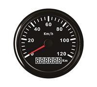 ELING GPS Velocímetro Medidor Velómetro 120KM/H para Coche Moto Barco Yate con Retroiluminación 85mm 12V/24V