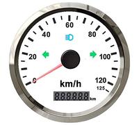 ELING Velocímetro GPS universal 125 km/h Odo 3 3/8 pulgadas (85mm) con luz de fondo 9-32V