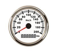 ELING Velocímetro GPS universal Odómetro 200KM/H Speedo Gauge para embarcación de barco y yate con retroiluminación 85mm 12V/24V