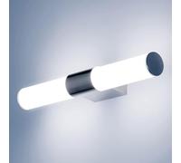 ELINKUME 40CM LED 8W Baño Lámpara de Espejo,Gabinetes,Cosmética Iluminación Modernas Luces de Baño,IP65 Impermeable Acero Inoxidable Sencillo Aplique Pared Decoración,800LM,Blanco Frio