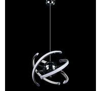 ELINKUME Lámpara Colgante LED Moderna,Ajustable Esférico Comedor Candelabro 26W,Sala de Estar Lámparas Techo Cromada DIY,Luz Natural,Accesorios Iluminación Colgantes para Isla de Cocina y Dormitorio