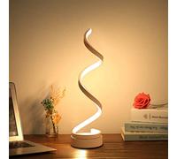 ELINKUME - Lámpara de noche (12 W, 12 W, luz blanca cálida), color blanco cálido, lámpara de mesa/iluminación decorativa para dormitorio salón (blanco)