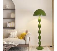 ELINKUME Lampara de Pie Salon,Lámpara de Pie LED Verde en Forma de Seta,Lampara de Pie Lectura Moderna para Dormitorio con Interruptor de Pedal,Lámpara de Esquina de 150 cm para Decoración del Hogar