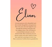 Elinor: A Welsh, personalised notebook for women, a great notebook for goal setting, ideas and journaling, makes a great gift for coworkers, family and friends