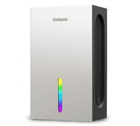 Eliofaneia Deshumidificador eléctrico 2400ml,Deshumidificador de habitaciones silencioso con apagado automático,modo sueño,luz nocturna de 7 colores,Antihumedad y Moho para Baño,Dormitorio Plateado