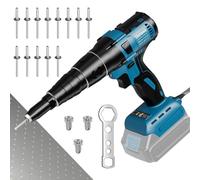 Eliofaneia Pistola Remachadoras batería, Remachadora Ciega, Remachadora Eléctrica, Compatible con baterís de Makita 18V (Sin batería/cargador), utilizable para remaches de acero inoxidable