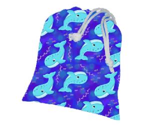 Eliott et Loup Bolsa Impermeable Ballenas Talla Única