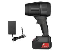 EliphonTowne Secador portátil de coche sin codigo, secador de coche de mano, 1050 W de alta potencia, soplador de aire de coche de alta potencia, mini soplador turbo de mano con cargador y batería (1