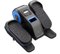 Elíptica Bajo Escritorio Pedalera Regulable 12 Velocidades Rotación Adelante Y Atrás Aparato Ejercicio Piernas Silencioso para Rehabilitación Adultos Mayores Entrenamiento Oficina Hogar(Blue)