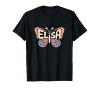 Elisa Butterfly - Arte de Palabras con Nombre Personalizado Camiseta