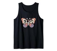 Elisa Butterfly - Arte de Palabras con Nombre Personalizado Camiseta sin Mangas