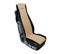 Elisa Cubierta de Asiento Poliéster Y Polipiel Beige Negro para Camión Iveco