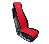 Elisa Cubierta de Asiento Poliéster Y Polipiel Rojo Negro para Camión Iveco