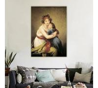 Élisabeth Louise Vigée Le Brun "Autorretrato con su hija Julie", lienzo impreso, cuadro decorativo para el hogar (40 x 50 cm, sin marco)