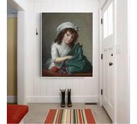 Élisabeth Louise Vigée Le Brun "Miss Brongniart", lienzo impreso, pintura estética, obra de arte, decoración del hogar (80 x 100 cm, sin marco)